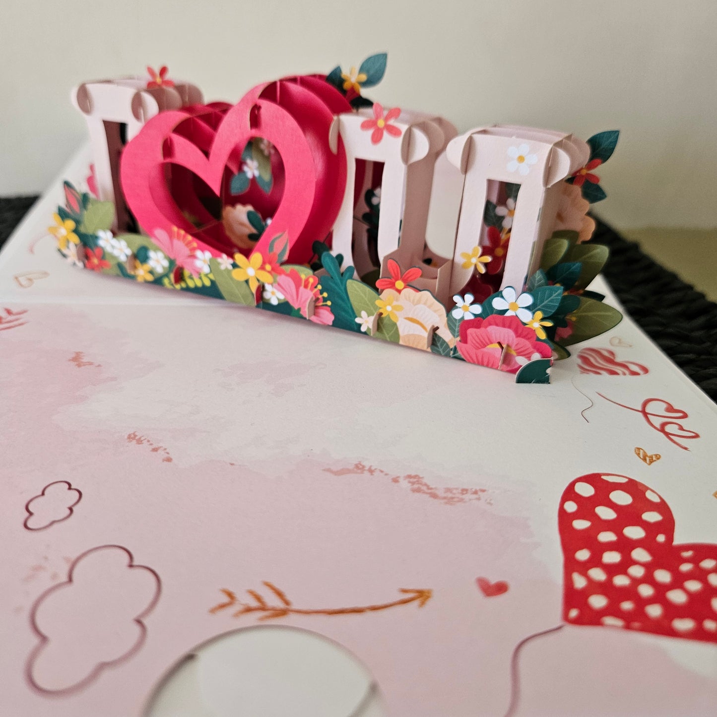 Love You 3D Pop Up Card