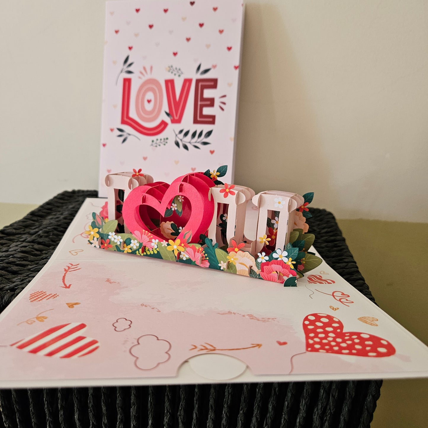Love You 3D Pop Up Card