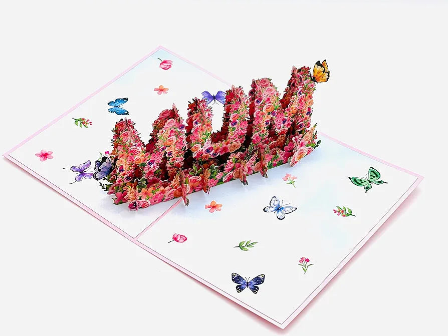 MUM, I LOVE YOU 3D Pop Up Card