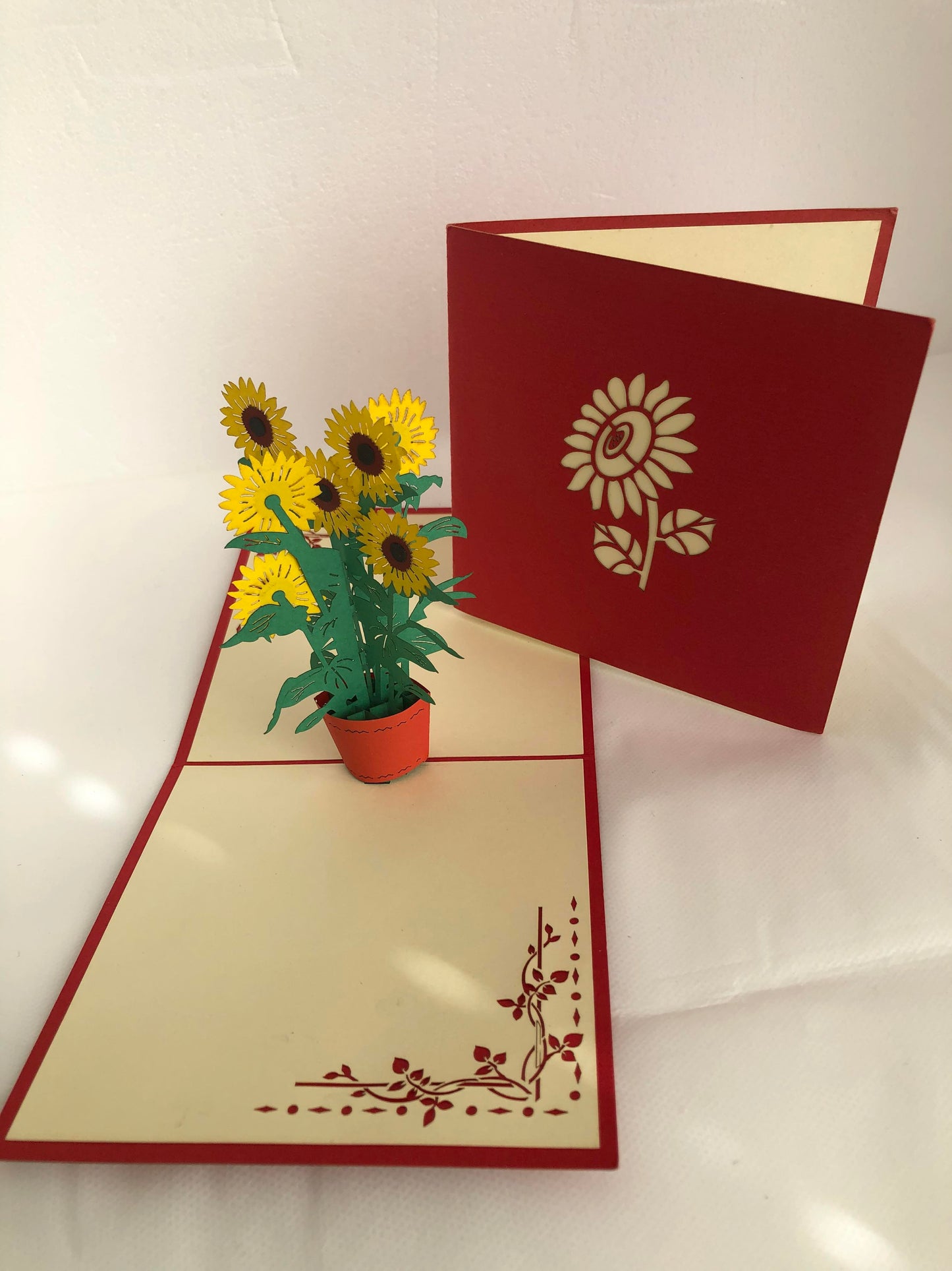 Small Flower Pop Up Card Sunflower