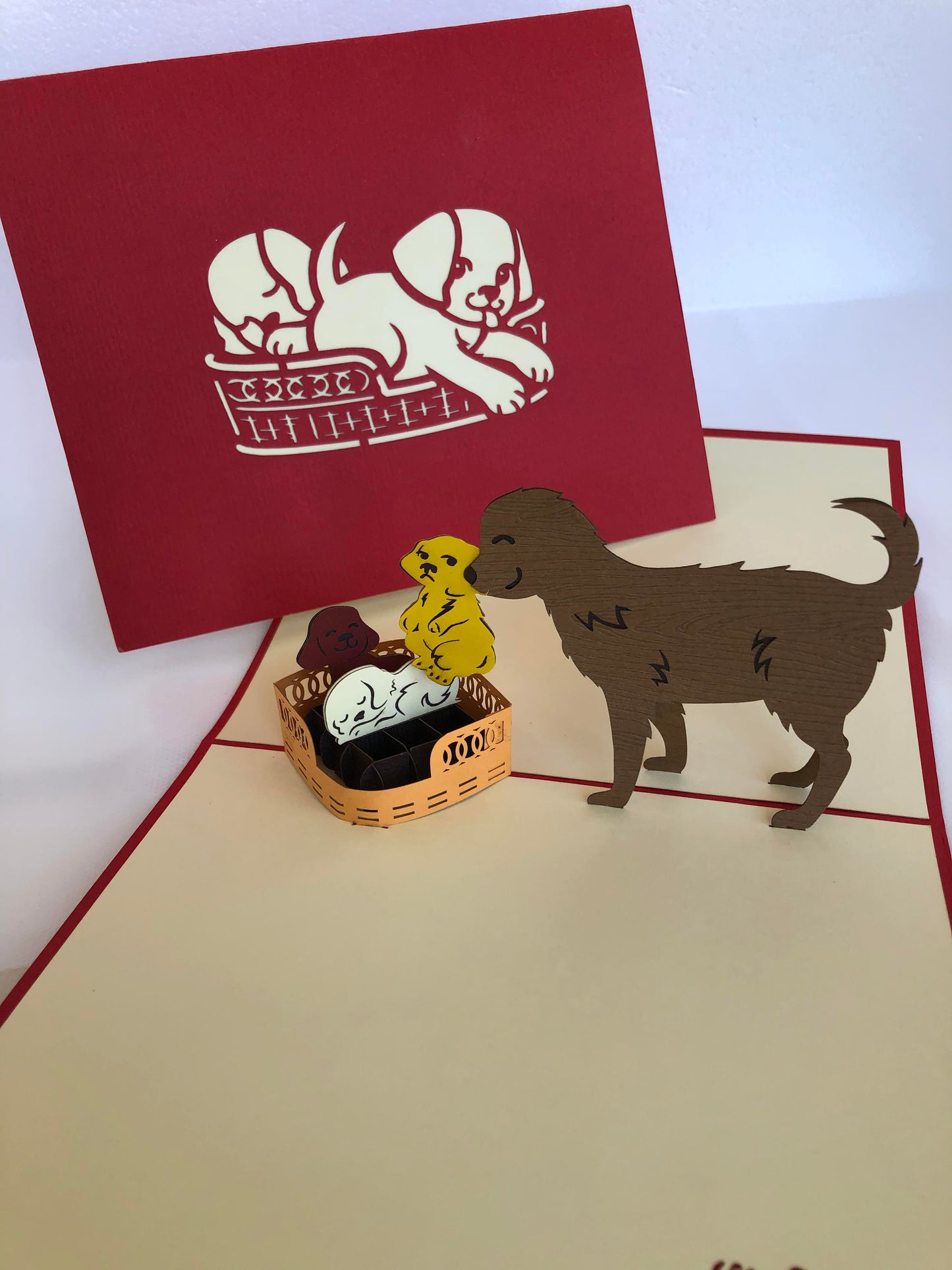 Medium Pop Up Card Pets - Dog