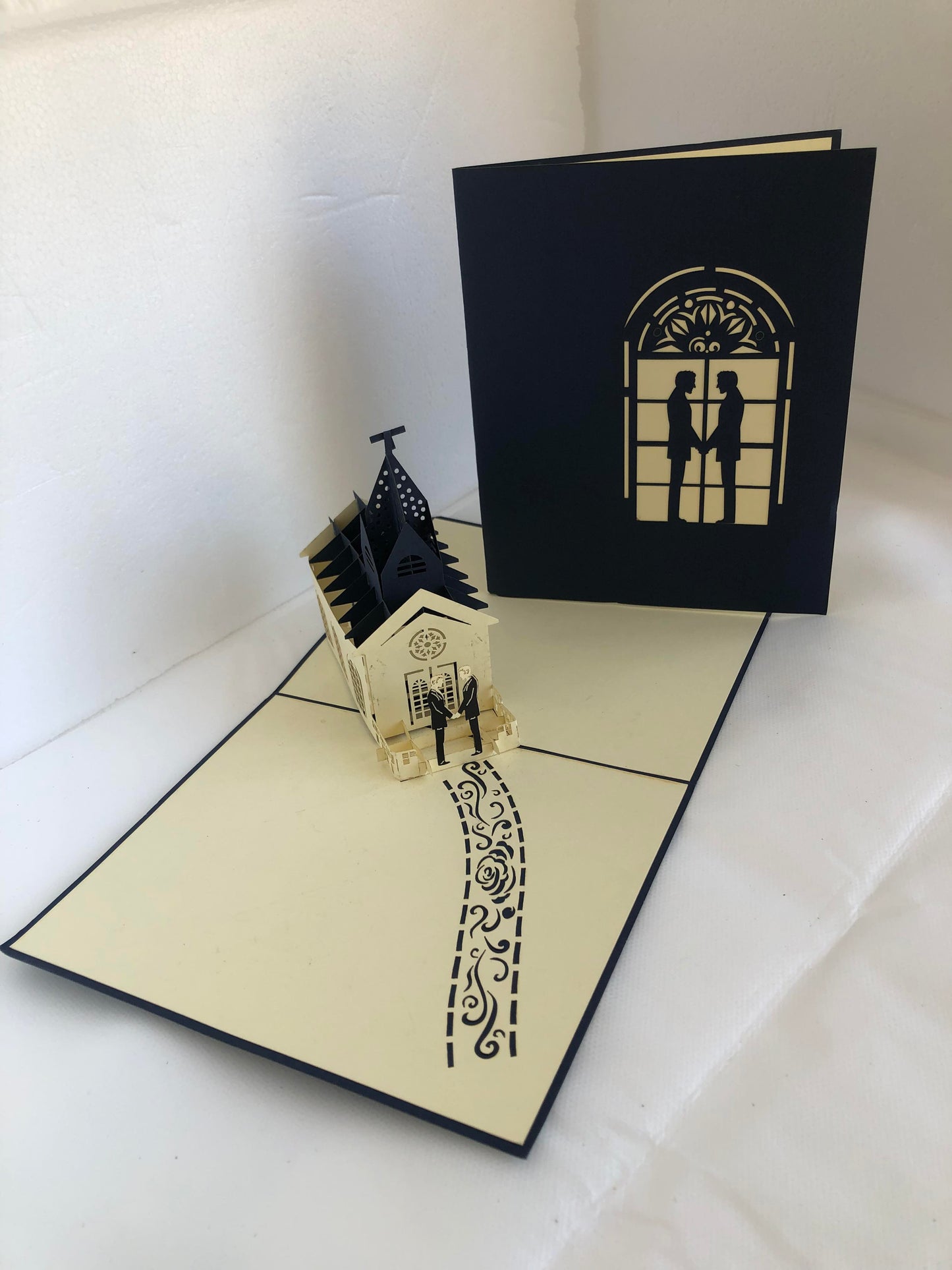 Large Pop Up Card Wedding Gender