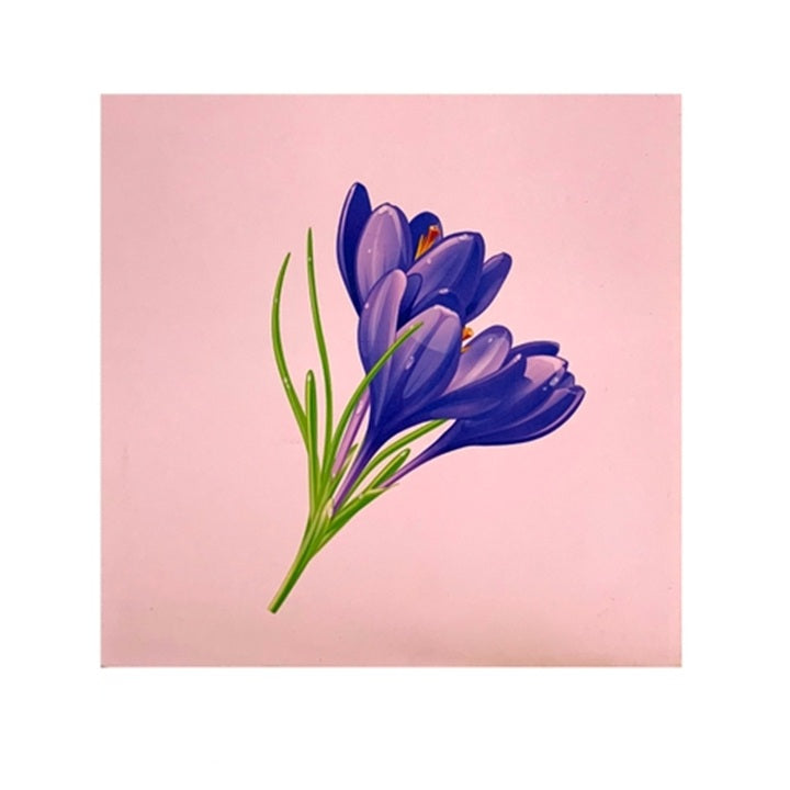 Saffron Flower 3D Pop Up Card