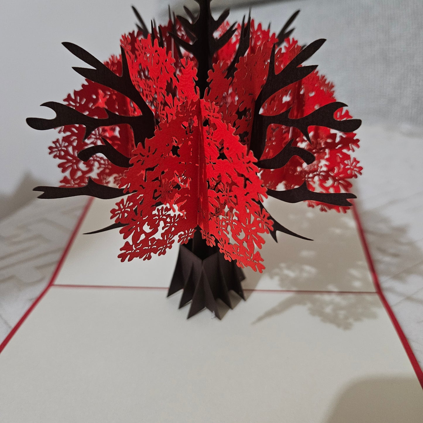 Red Tree Of Life  3D Pop-up Card