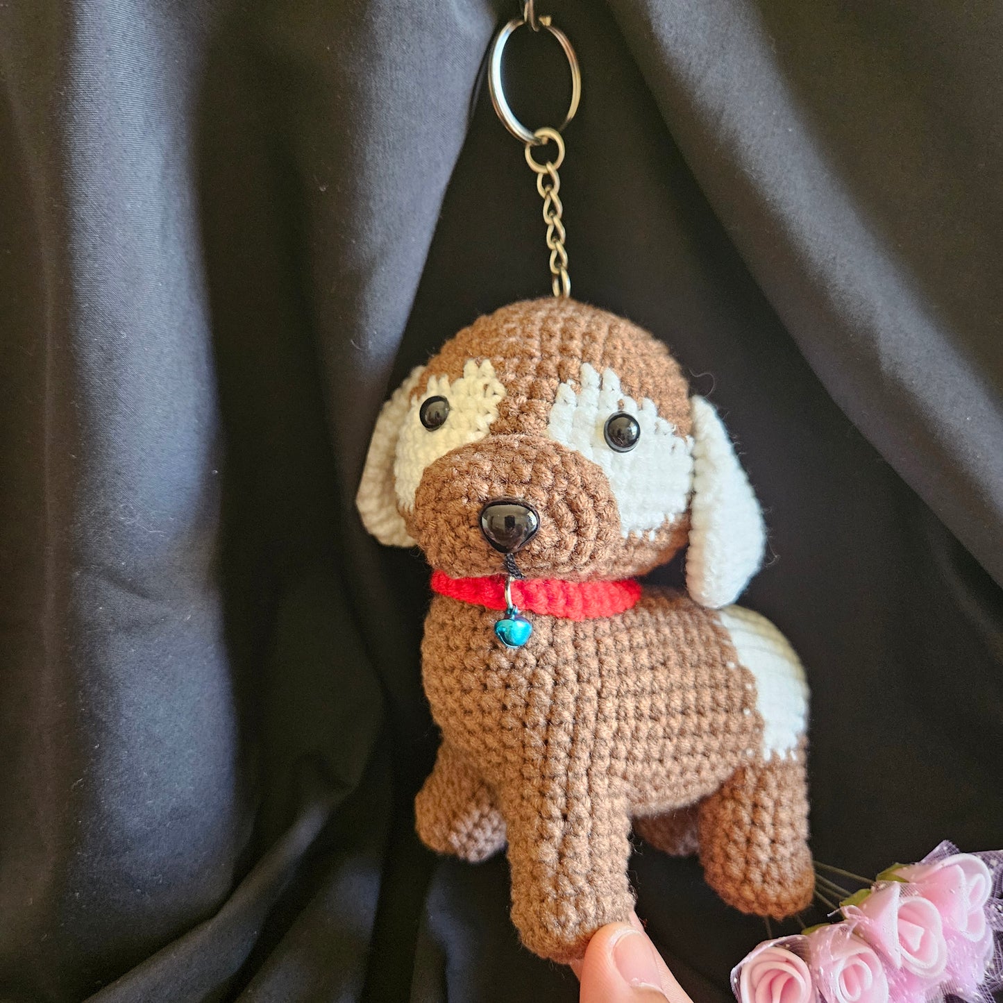 Crochet Puppy Dog Keychain – Handmade Pocket Friend