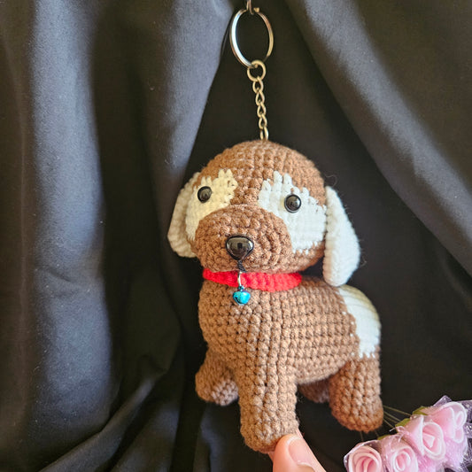 Crochet Puppy Dog Keychain – Handmade Pocket Friend