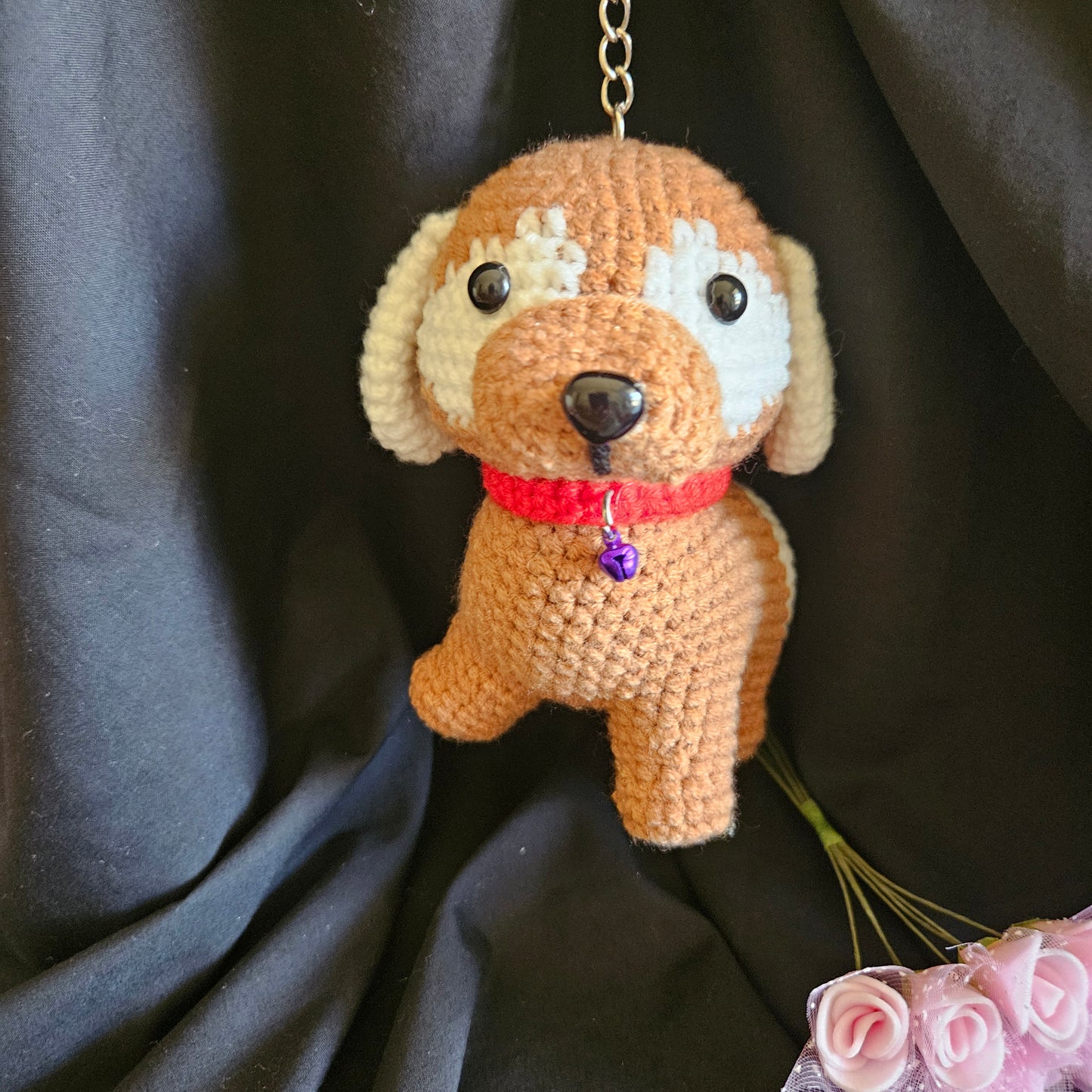 Crochet Puppy Dog Keychain – Handmade Pocket Friend