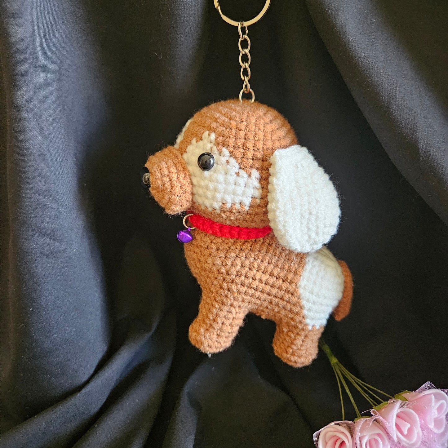 Crochet Puppy Dog Keychain – Handmade Pocket Friend