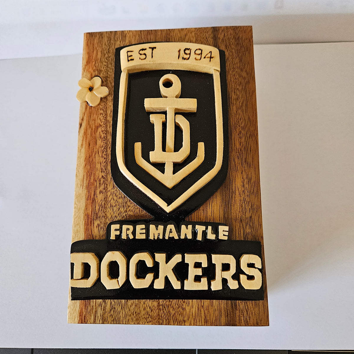 Fremantle Dockers Handcrafted Wooden Puzzle Box