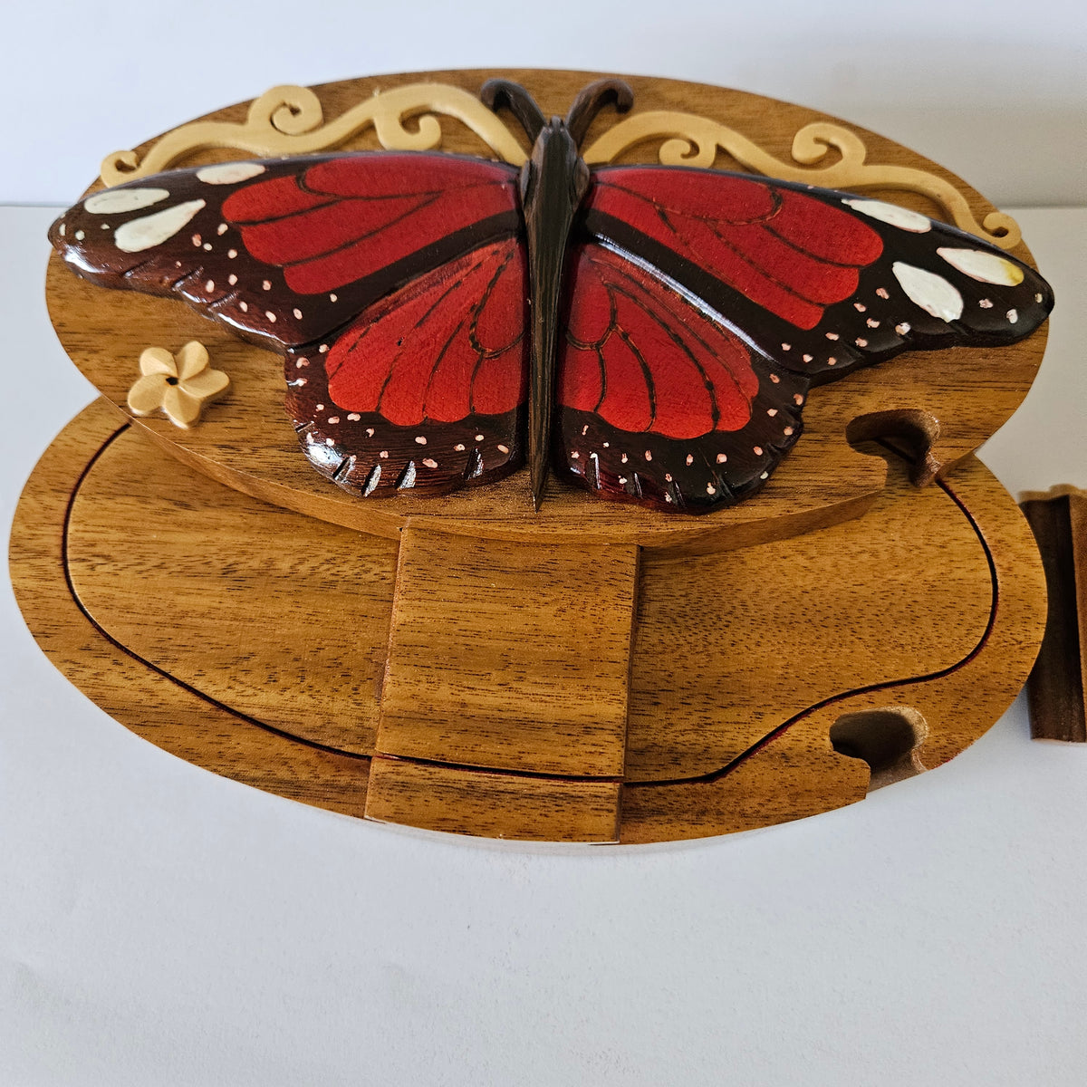 Butterfly Handcrafted Wooden Puzzle Box – $36.00
