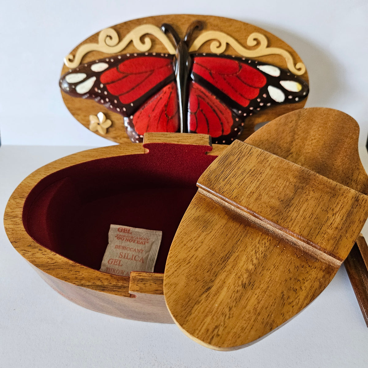 Butterfly Handcrafted Wooden Puzzle Box – $36.00