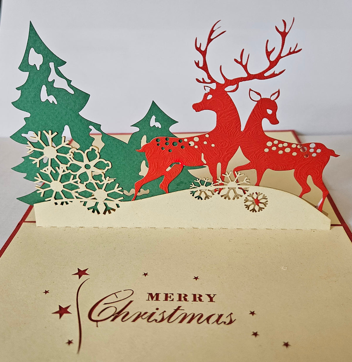 🦌 Christmas Reindeer 3D Pop-Up Card