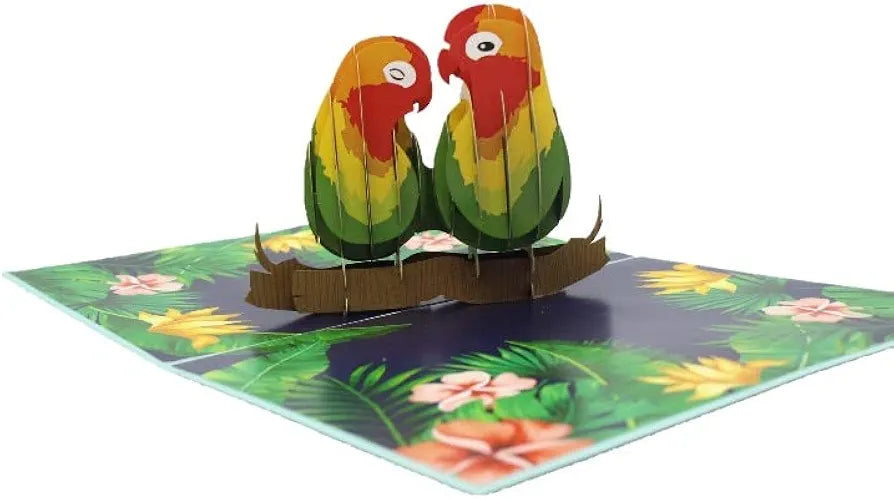 Love Birds Pop Up Card