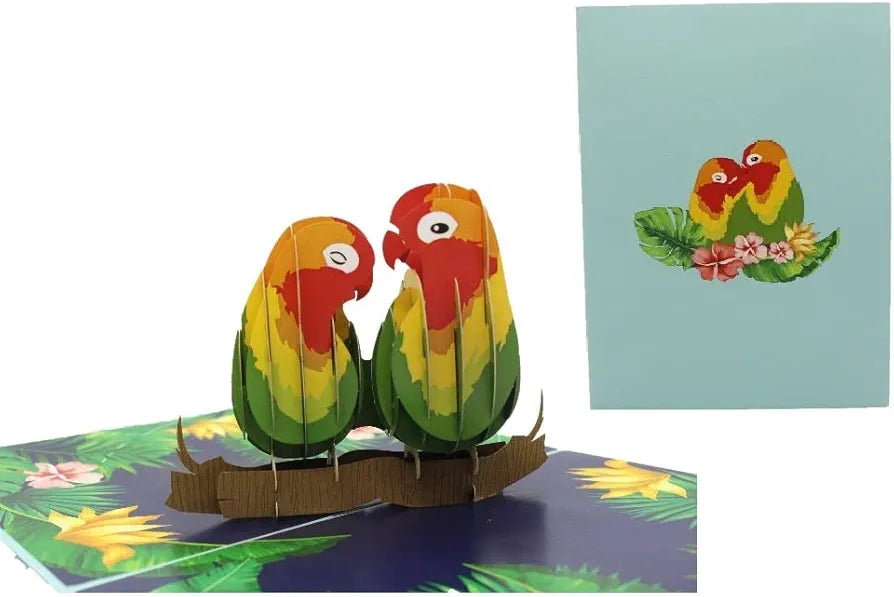 Love Birds Pop Up Card