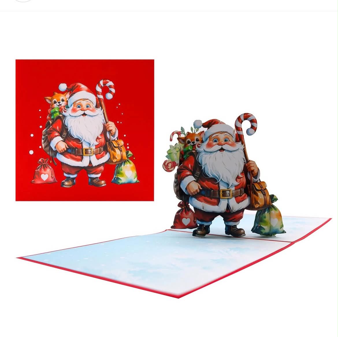 🎅 Santa Claus 3D Pop-Up Christmas Card – $15.00