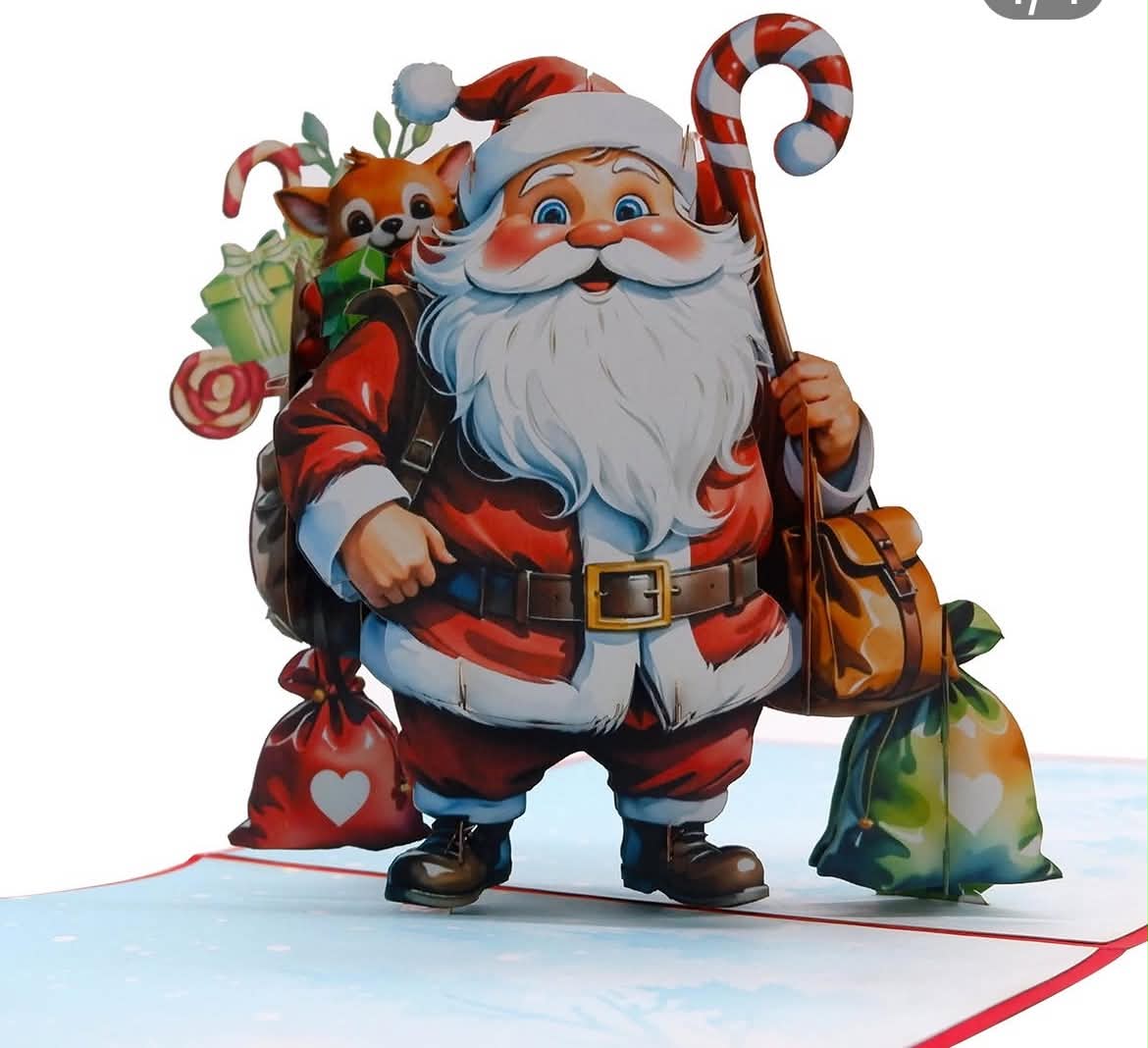🎅 Santa Claus 3D Pop-Up Christmas Card – $15.00