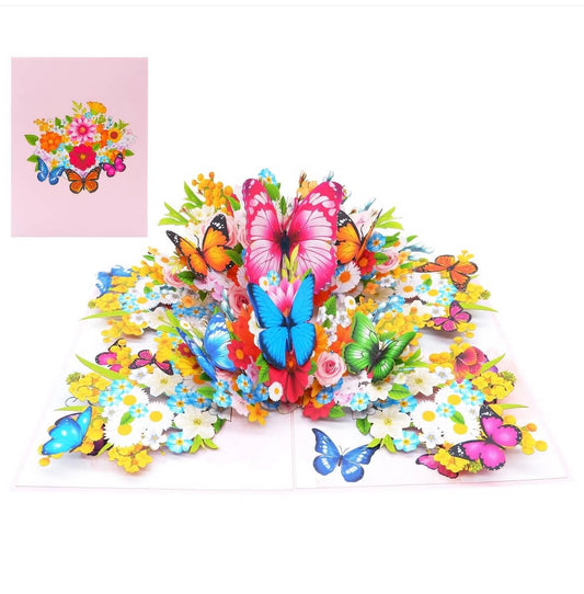 Butterfly and Floral Pop UP Card