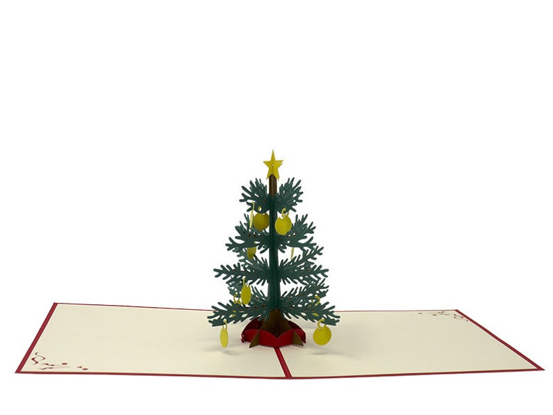 🎄 Classic Christmas Tree 3D Pop-Up Card